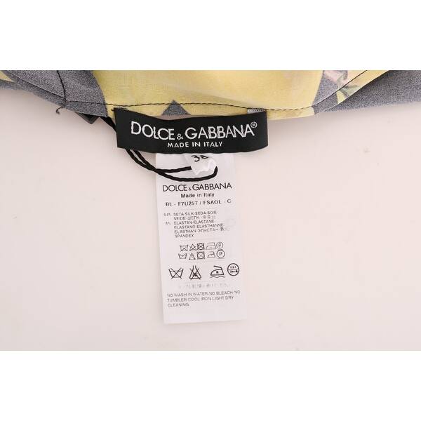 Shop Dolce Gabbana Multicolor Lemon Silk Stretch Women S T Shirt Overstock 25588503