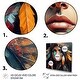 preview thumbnail 3 of 5, Designart 'Colorful Native American Woman III' Contemporary Glam Canvas Wall Art