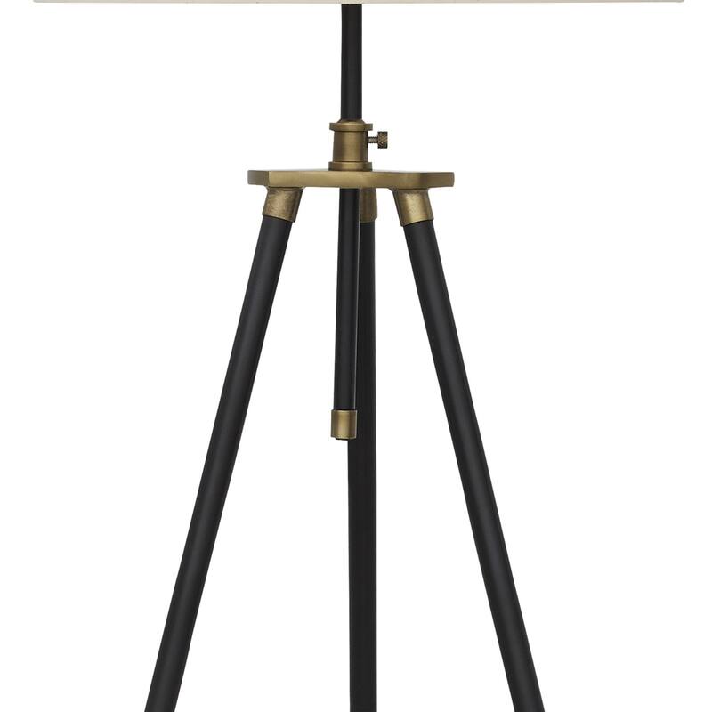 Egan 71 Inch Floor Lamp, White Drum Shade and Classic Tripod Metal Base