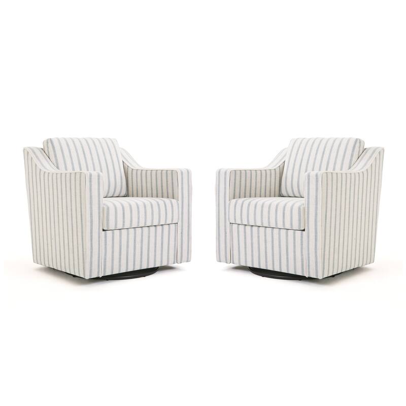 2 Set Modern Swivel Accent Arm Chair for Living Room