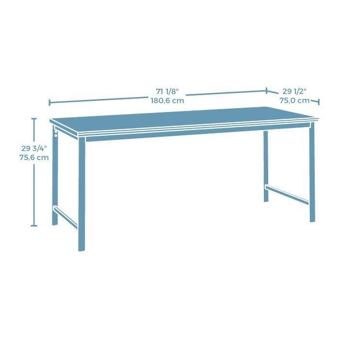 Bergen Circle 72x30 Table Desk Ka
