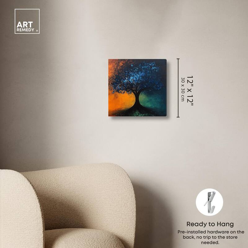 Tree of Opposites II Canvas by Art Remedy, Gallery Wrapped