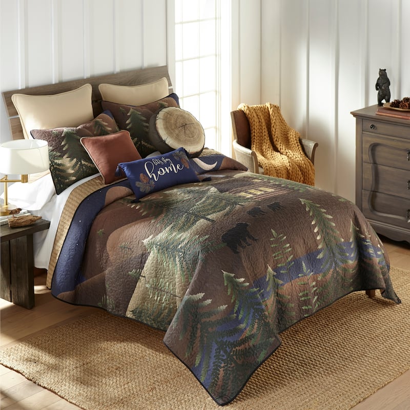 Donna Sharp Folk Art Forest 3PC Quilt Set