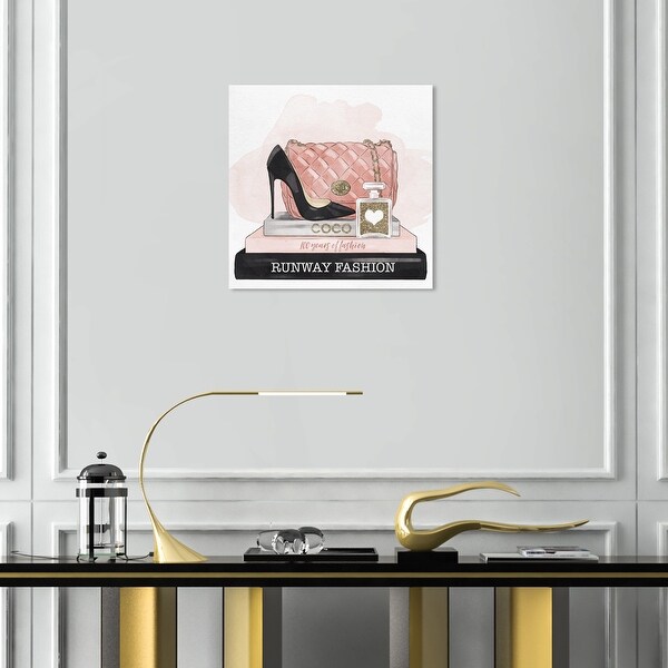 Oliver Gal 'Accessories and Books Gold Glitter' Fashion and Glam