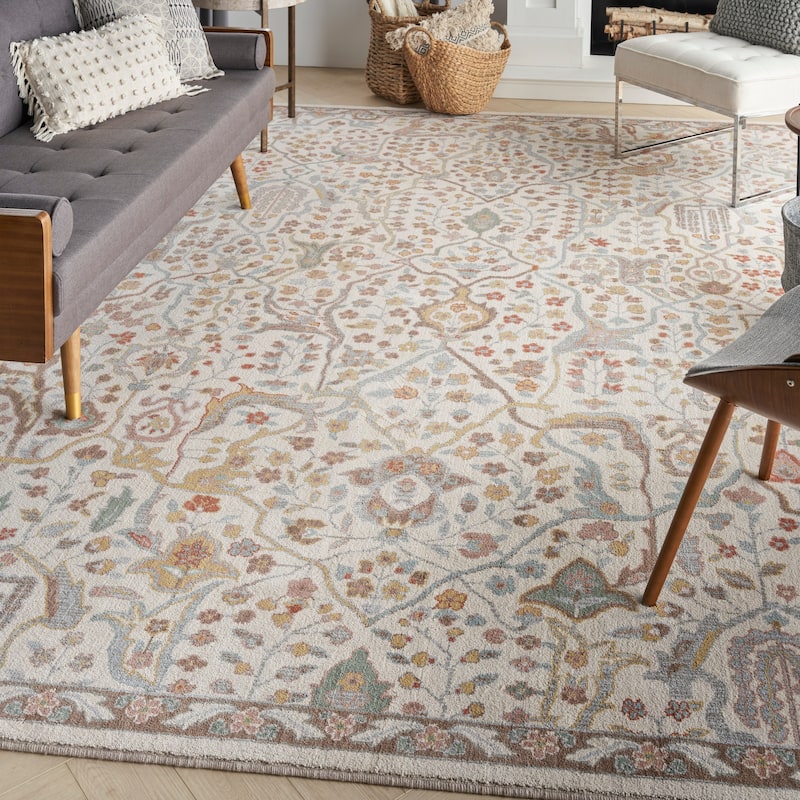Nourison Parisa Traditional Persian Floral Area Rug