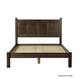 Grain Wood Furniture Shaker Solid Wood Panel Platform Bed - Expresso - Queen