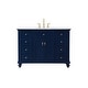 preview thumbnail 90 of 127, Kenzie Bathroom Vanity Cabinet Set with Granite top 48 inch - Blue