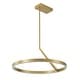 preview thumbnail 9 of 31, Contemporary Dimmable LED 23.6in Wheel Circular Pendant Light