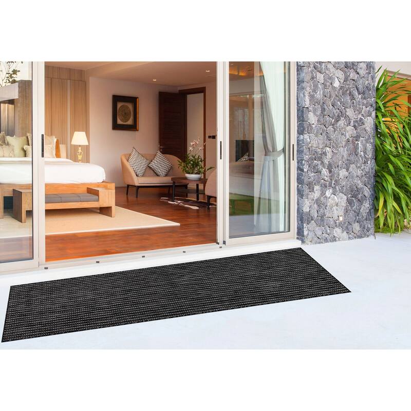 Liora Manne Carmel Textured Striped Indoor/ Outdoor Area Rug