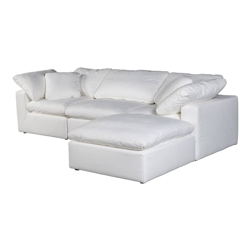 Aurelle Home Tami Reversible Lounge Sectional - 114" x 76"