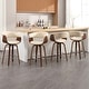 preview thumbnail 27 of 186, 26"/29" Faux Leather Swivel Bar Stools, Wood Counter Stool