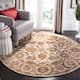 SAFAVIEH Handmade Classic Clotilda Traditional Oriental Wool Rug - 6' x 6' Round - Ivory
