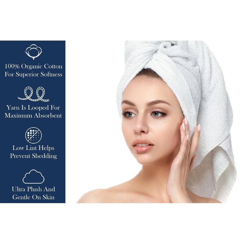 Delara Organic Cotton Feather Touch Quick Dry 650 GSM Bath Sheet, 36"X70"