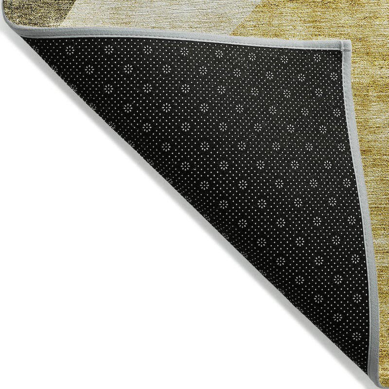 Machine Washable Indoor/ Outdoor Chantille Contemporary Abstract Rug