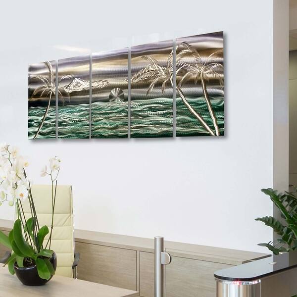 Shop Statements2000 3d Metal Wall Art Modern Tropical Ocean Beach