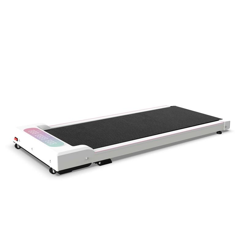 Foldable Treadmill with Handle Bar Incline, 2 in 1 Upgrade Portable Under Desk Walking Pad and Vibration Pad with Remote Control