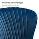 preview thumbnail 38 of 114, HULALA HOME Monica Modern Velvet Curved Tufted Back Loveseat with Metal Tapered Legs