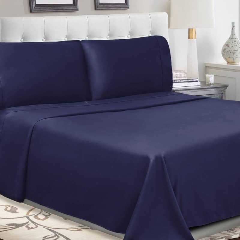 Superior Cotton Percale Solid Bed Sheet Set