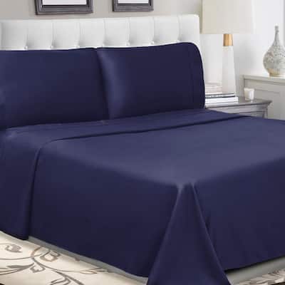 Superior Cotton Percale Solid Bed Sheet Set
