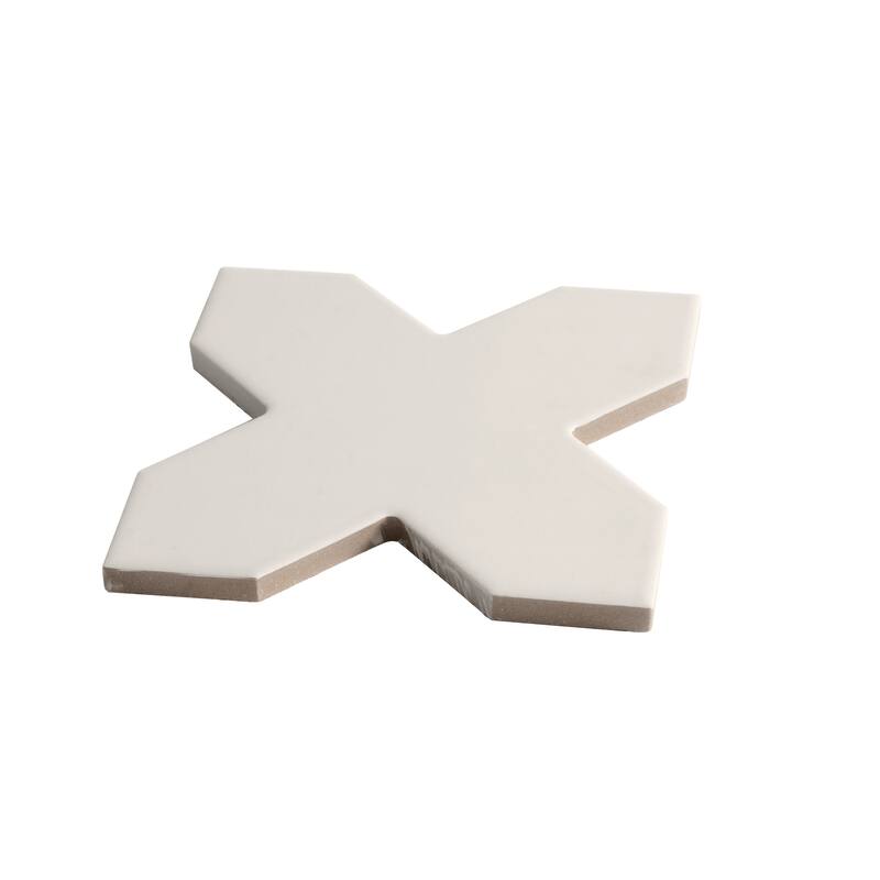 Seville 7" Star with 5" Cross Matte Porcelain Wall and Floor Tile (10.62 sq ft/case) - 68 Pack