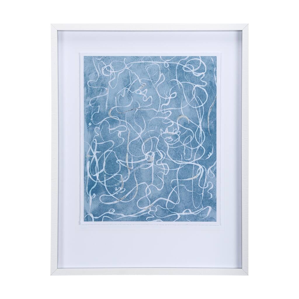 Thread Blue III Framed Art Print