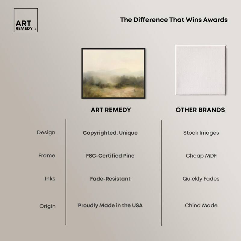 Haze Horizon Canvas by Art Remedy