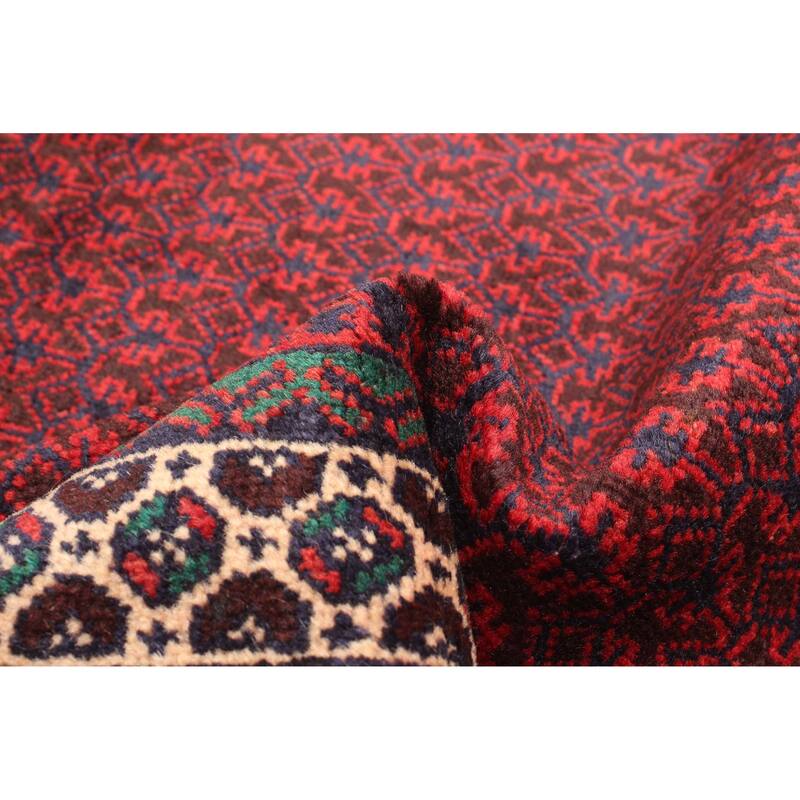 ECARPETGALLERY Hand-knotted Teimani Dark Navy Wool Rug - 2'9 x 4'8