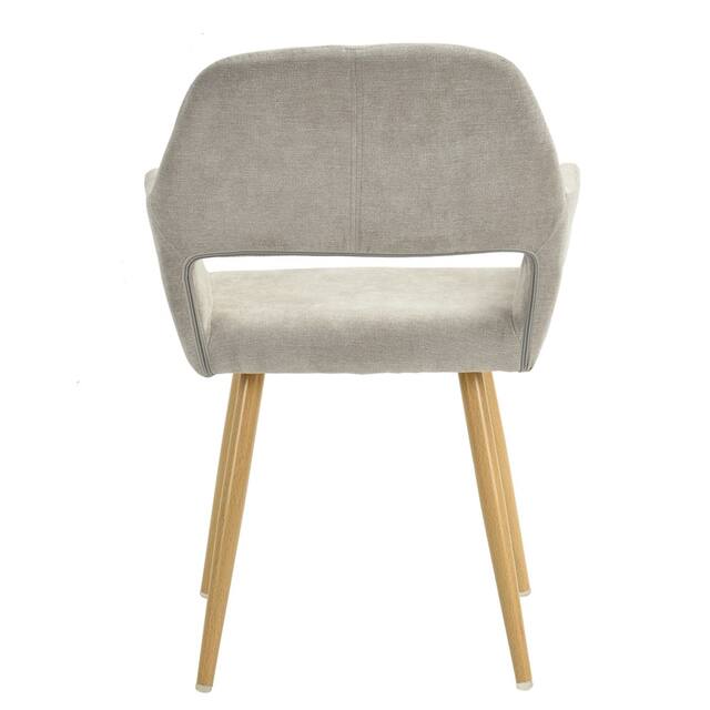 Carson Carrington Saimovaara Keyhole Back Upholstered Dining Arm chairs (Set of 2) - N/A