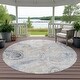 preview thumbnail 69 of 149, Machine Washable Indoor/ Outdoor Chic Paisley Chantille Rug Beige - 8' x 8'