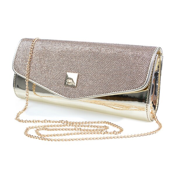 tan evening bag
