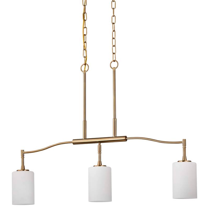 Nuvo Lighting 60/8208 Liam 3 Light 36" Wide Linear Pendant - Burnished Brass