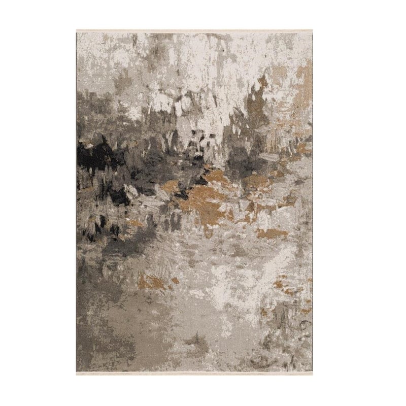Luxe Weavers Boho Abstract Fringed Area Rug