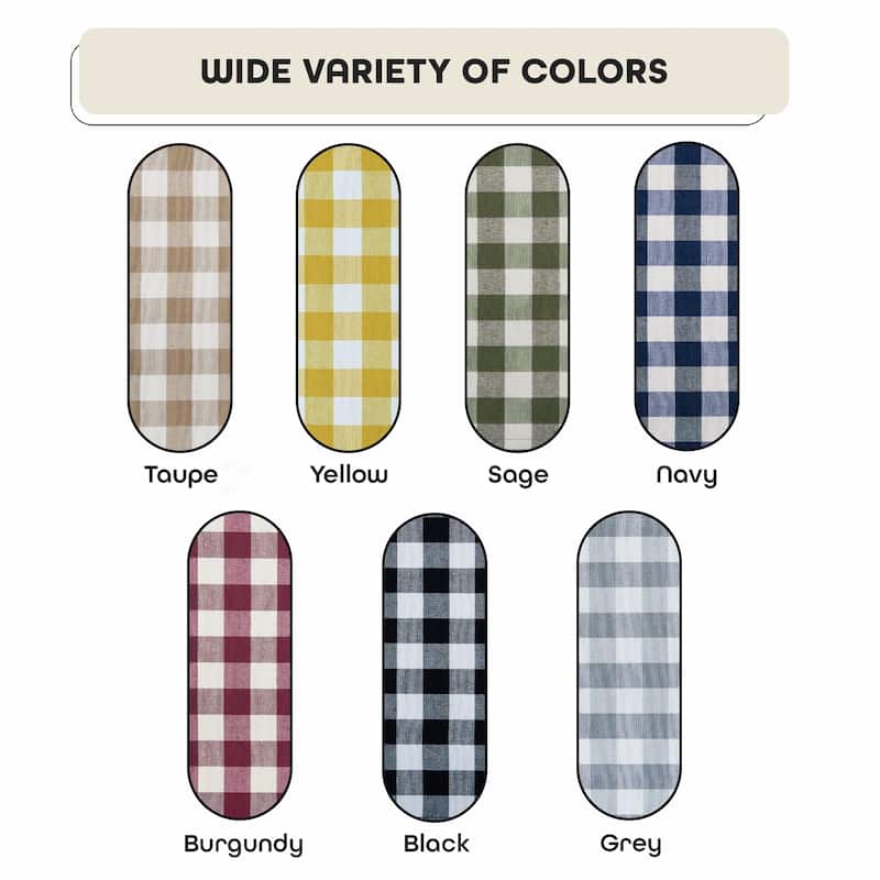 Achim Buffalo Check Window Curtain Tier Pair