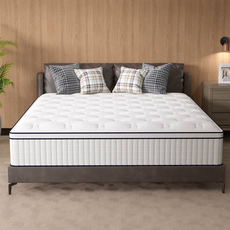 12 Inch Hybrid Queen Mattress in a Box with Pocket Springs