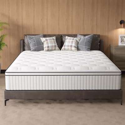 12 Inch Hybrid Queen Mattress in a Box with Pocket Springs