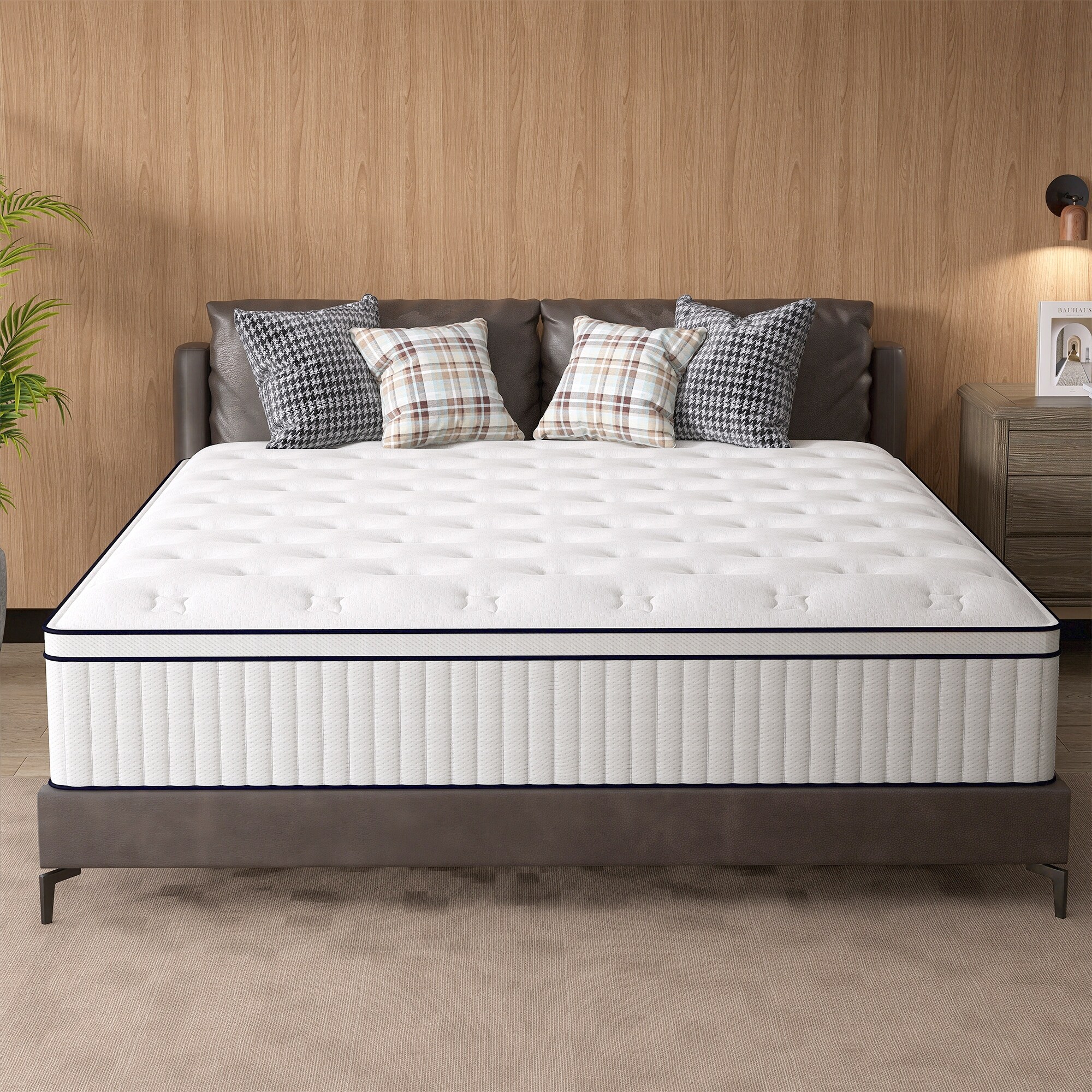 CHEVNI 12/14 Inch Hybrid Mattress In A Box – Twin To King, Pocket Springs, Medium Firm