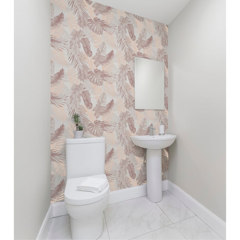 Arthouse Nell Blush Tropical Wallpaper