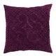 preview thumbnail 60 of 80, Better Trends Ashton Collection in Medallion Design 100% Cotton Tufted Unique Luxurious Machine Washable Tumble Dry Plum - Euro Sham