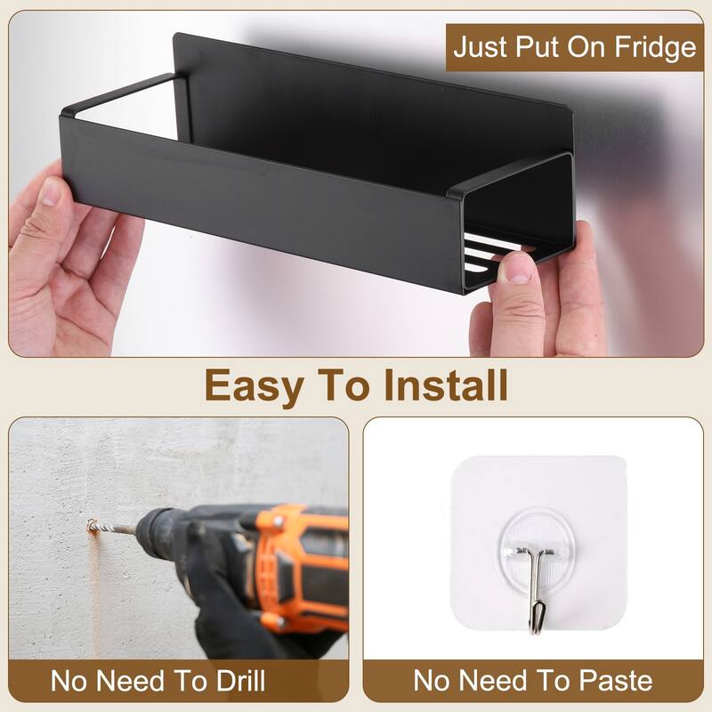 4pcs Magnetic Spice Rack Organizer for Refrigerator