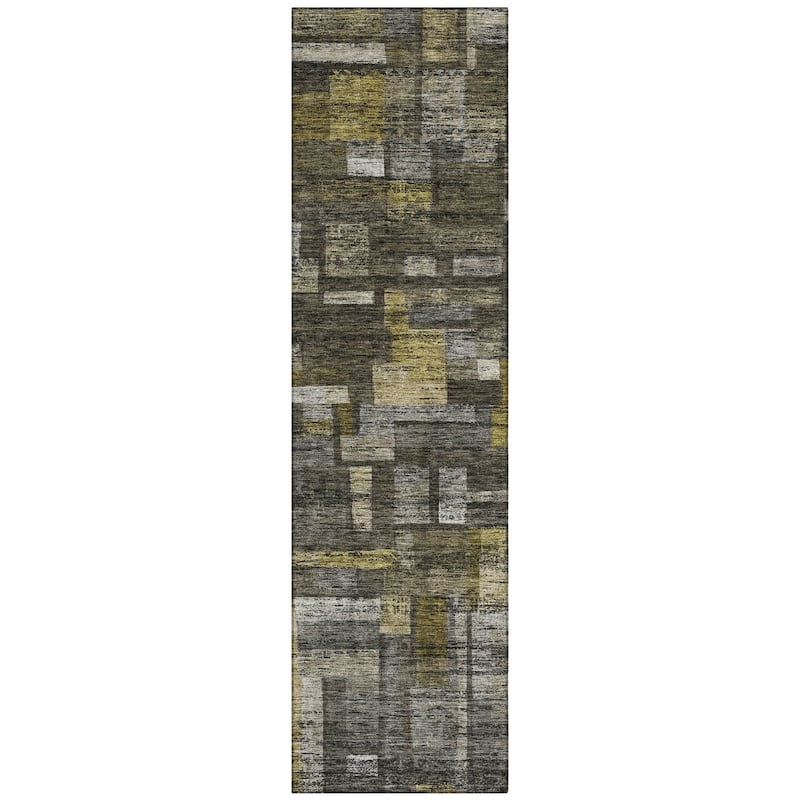 Machine Washable Indoor/ Outdoor Contemporary Chantille Rug