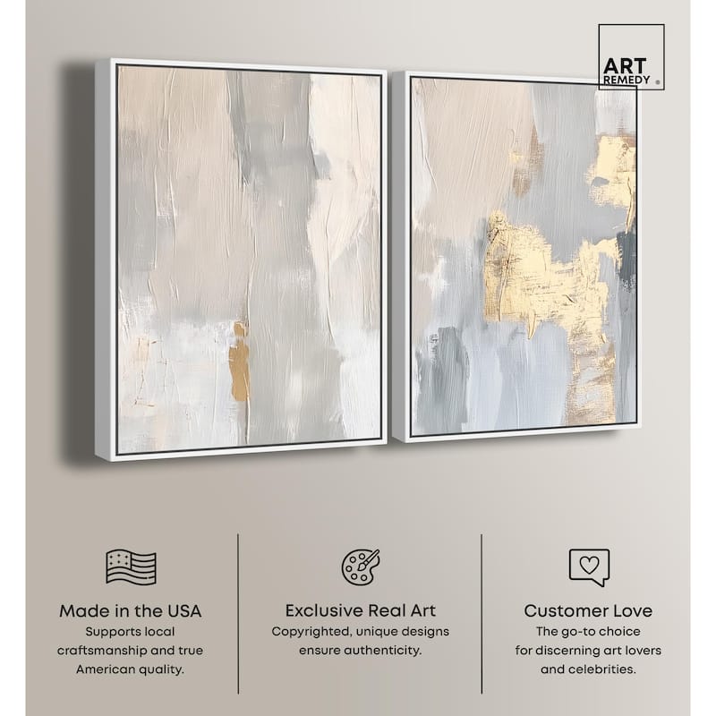 Gilded Driftwood I Canvas Set of 2 by Art Remedy
