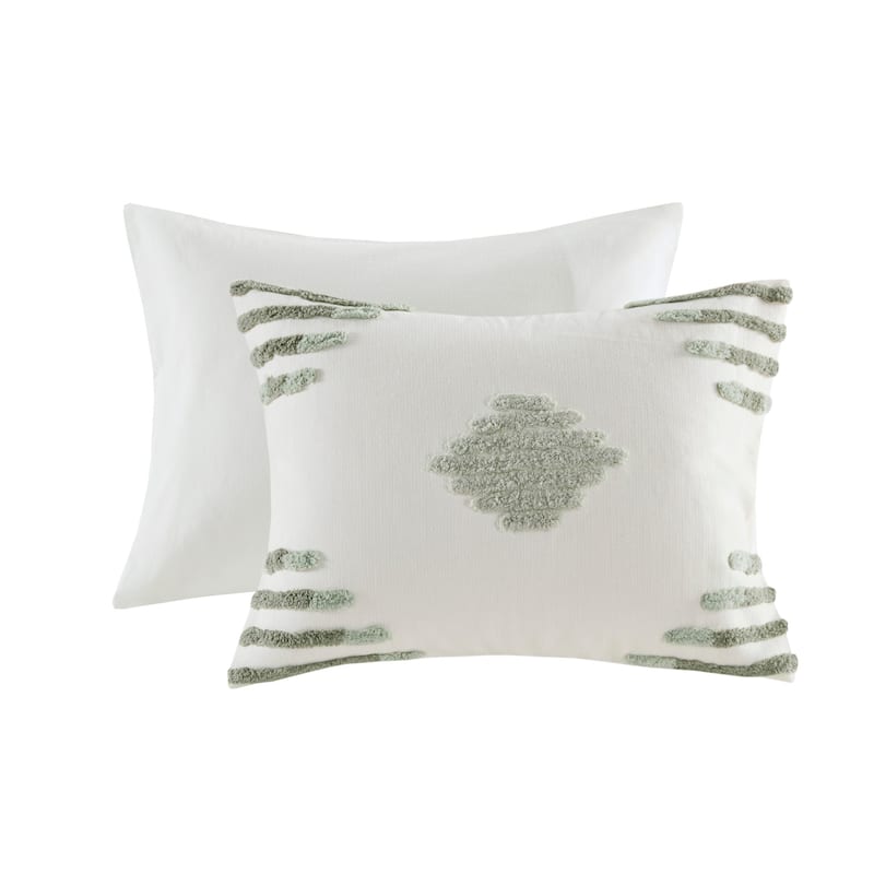 INK+IVY Tahli 3 Piece Cotton Blend Chenille Duvet Cover Set