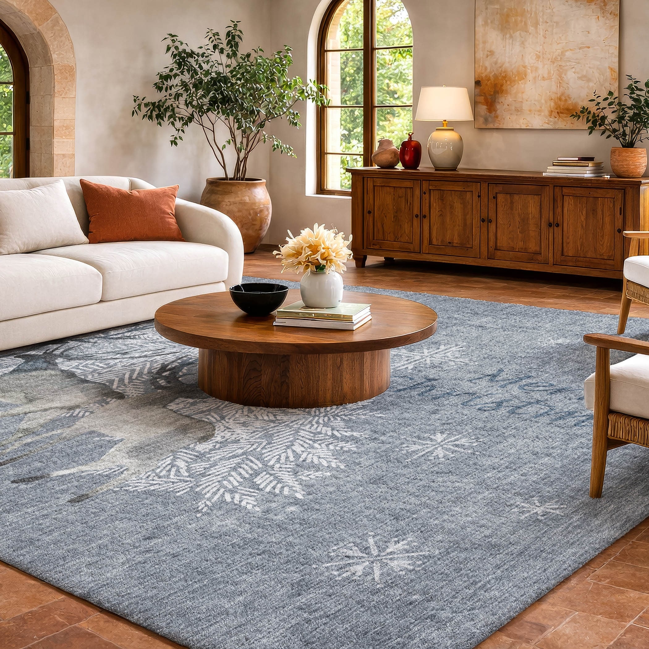 Premium Washable Super Soft Merry Christmas Dream Shag Rug