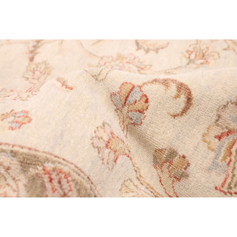 ECARPETGALLERY Hand-knotted Jamshidpour Light Grey Wool Rug - 8'0 x 9'10