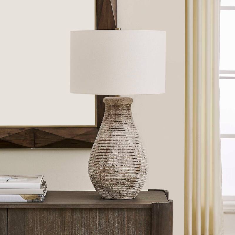 Uttermost Dorothea Textured Table Lamp - 17.00" W x 30.00" H x 17.00" D