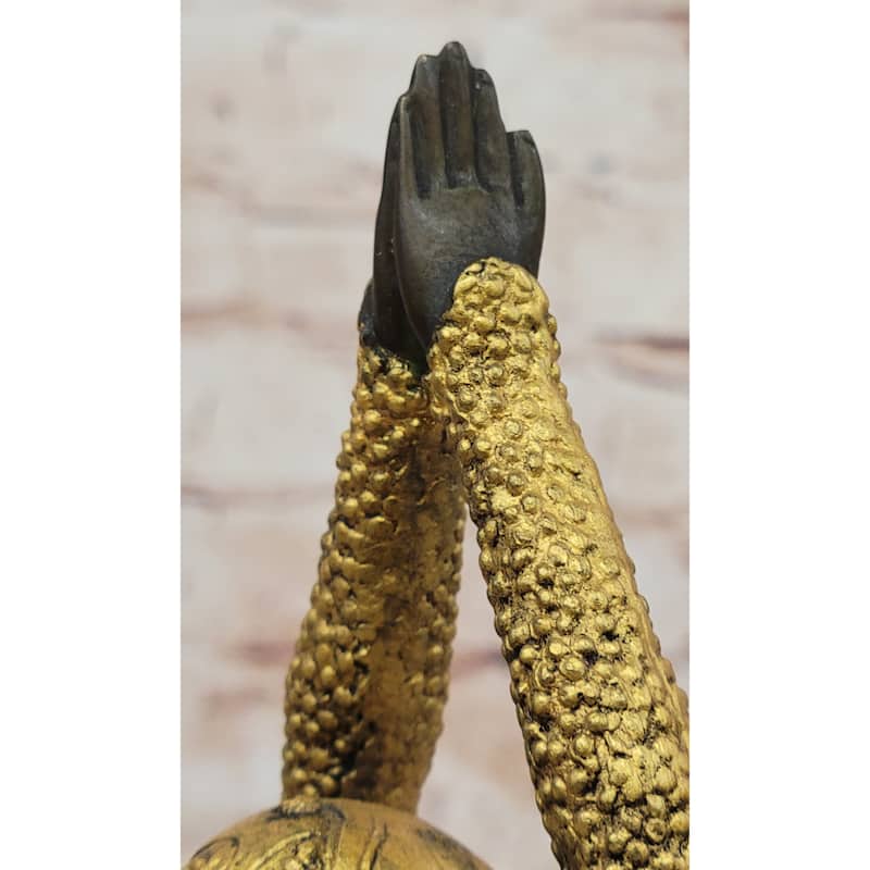 Art Deco Bronze Chiparus Starfish Dancer Etoile La Mer Statue Sculpture Figure Gold 19 Inches X 5 Inches