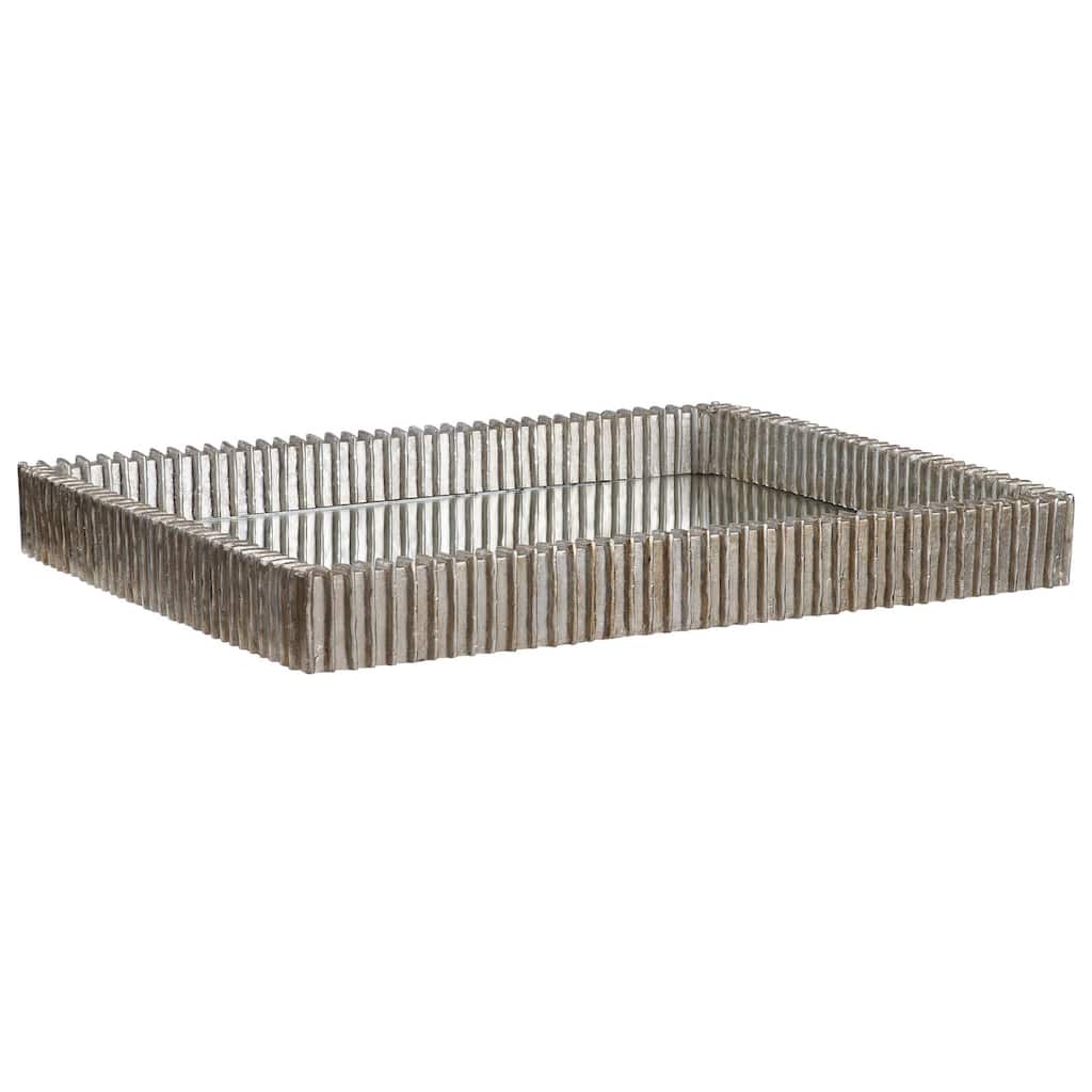 Uttermost Talmage 2-1/4"H x 20"W Glass Contemporary Serving Tray with