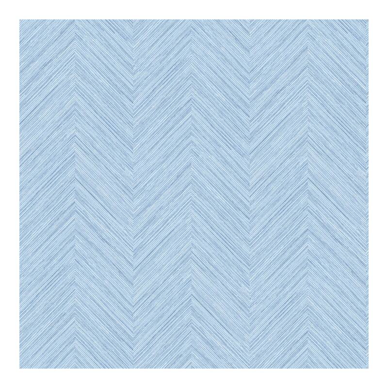 Chesapeake Caladesi Light Blue Faux Linen Wallpaper - 20.5 x 396 x 0.025