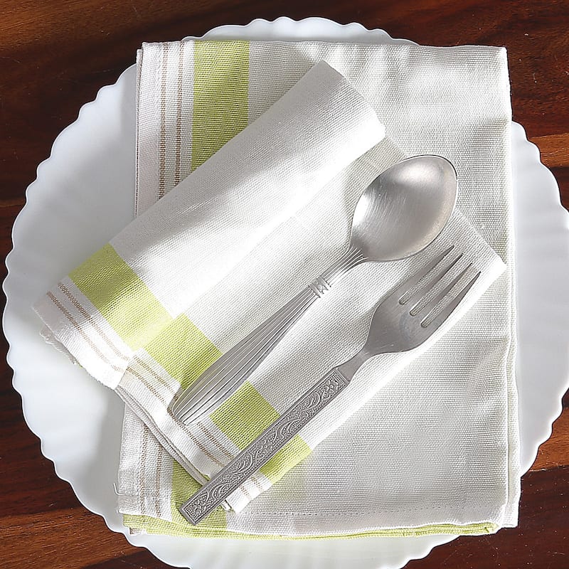 Novica Handmade Green Taste Cotton Dish Towels (Set Of 2)