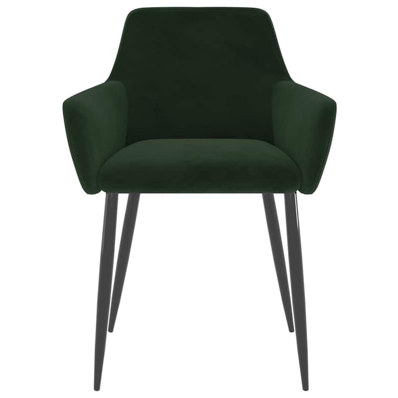 vidaXL Dining Chairs Upholstered Chair with Metal Legs for Living Room Velvet - 22" x 22" x 30.7"